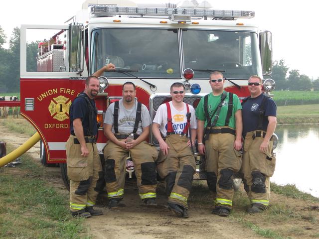 Engine 21-2 crew (L-R): Bob Prettyman, Rich Carroll, Matt Groseclose, BJ Meadowcroft, Chris Obenchain